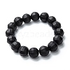 Frosted Glass Beads Stretch Bracelets BJEW-I296-12E-1