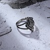 304 Stainless Steel Finger Rings FS-WGD5814-04-2
