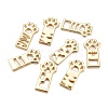 Alloy Open Back Bezel Pendants PALLOY-M184-01LG-RS-1