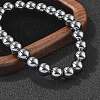 Terahertz Stone Beads Stretch Bracelets BJEW-L666-01D-6