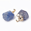 Dyed Natural Quartz Crystal Pendants G-T104-24B-2