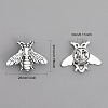 CHGCRAFT 12Pcs Alloy Bees Lapel Pin JEWB-CA0001-36AS-2