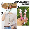 10Pcs 5 Colors Silicone Beads SIL-SC0001-13-6