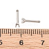 304 Stainless Steel Stud Earring Findings STAS-B091-02B-01P-3