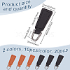 20Pcs 2 Colors PU Leather Zipper Puller FIND-GO0002-92-2