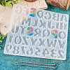  1Pc Letter & Number Connector Charm Silicone Molds DIY-TA0005-09-13