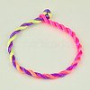 Nylon Rattail Satin Cord Bracelet Making AJEW-JB00019-07-1