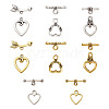 Tibetan Style Alloy Toggle Clasps PALLOY-TA0001-89-RS-15