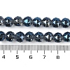 Transparent Electroplate Glass Beads Strands EGLA-N002-34C-C15-4