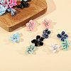 40Pcs 10 Colors Velvet with Resin Rhinestone Cabochons FIND-CA0011-27-4
