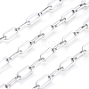 Tarnish Resistant 304 Stainless Steel Paperclip Chains CHS-D030-02P-4