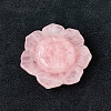 Natural Rose Quartz Lotus Craft Home Decoration Ornament PW-WGBA56A-02-1