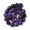 Dyed Natural Agate Beads Strands G-H087-E01-01D-3