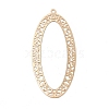 Rack Plating Brass Filigree Big Pendants KKC-K001-18KCG-2