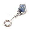 304 Stainless Steel Macrame Pouch Empty Stone Holder Pendant Decoration HJEW-JM01184-02-4