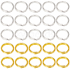 SOFPLATE 600Pcs 2 Colors Brass Split Rings KK-SP0001-82B-1