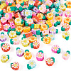 Handmade Polymer Clay Beads CLAY-TAC0015-04-2