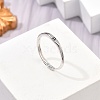 Rhodium Plated 925 Sterling Silver Adjustable Rings RJEW-S397-01P-11-1