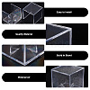 Square Transparent Acrylic Golf Ball Display Case AJEW-WH0323-05A-4