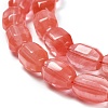 Cherry Quartz Glass Beads Strands G-F781-A01-01-4