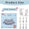 12Pcs Acrylic Beaded Pendant Decorations HJEW-PH01527-2