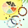 90Pcs 6 Colors Cat Eye Beads Sets CE-YW0001-01-4