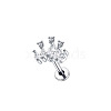 304 Stainless Steel Cubic Zirconia Cartilage Earrings WGBE79F-02-1