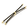 Braided Cotton Cord Slider Bracelet Making MAK-R001-01G-11-2