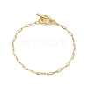 Brass Paperclip Chains Bracelets for Women BJEW-JB10398-1