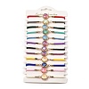 12Pcs 12 Colors Polyester Bracelets BJEW-P340-08G-1