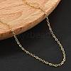 Brass Cable Chain Necklaces for Women NJEW-D302-48G-3