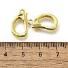 Brass Micro Pave Clear Cubic Zirconia Fold Over Clasps KK-M316-01G-3