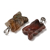 Natural African Bloodstone Pendants G-B127-09P-05-2