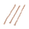Ion Plating(IP) 304 Stainless Steel Cable Chains CHS-WH0007-01A-RG-1