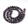 Natural Red Corundum/Ruby and Sapphire Beads Strands G-R465-26B-2