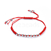 Adjustable Nylon Cord Braided Bead Bracelets BJEW-JB04426-03-1