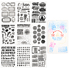   9 Sheets 9 Styles PVC Plastic Stamps DIY-PH0021-88-1