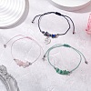 3Pcs Constellations Adjustable Nylon Cord Braided Bead Bracelets for Women Men BJEW-JB11325-12-1