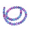Natural Dyed Jade Beads Strands G-F601-A04-2