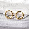 304 Stainless Steel Huggie Hoop Earrings EJEW-G272-02-8mm-G-1