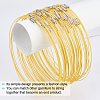  50Pcs Stainless Steel Wire Necklace Cord DIY Jewelry Making TWIR-NB0001-03-4