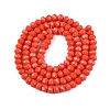 Opaque Solid Color Imitation Jade Glass Beads Strands EGLA-A044-P4mm-D21-2