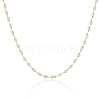 Handmade Glass Faceted Rondelle Beaded Chains CHC-CJ0001-73-5
