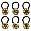 6Pcs 3 Colors Alloy Hair Ties DIY-CY0001-80A-1