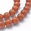 Synthetic Goldstone Beads Strands G-P335-15-12mm-3
