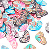 90Pcs 9 Colors Handmade Polymer Clay Pendants CLAY-TA0001-22-11