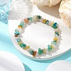 Natural Mixed Stone Chips Beaded Stretch Bracelets for Women BJEW-JB11116-2