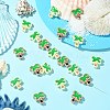 20Pcs 2 Colors Opaque Acrylic and Enamel  Beads OACR-CJ0002-57-5