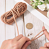 5M Cowhide Leather Cords for DIY Craft WL-GF0001-25B-03-3