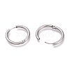 Tarnish Resistant 201 Stainless Steel Huggie Hoop Earrings EJEW-O095-05-07-3